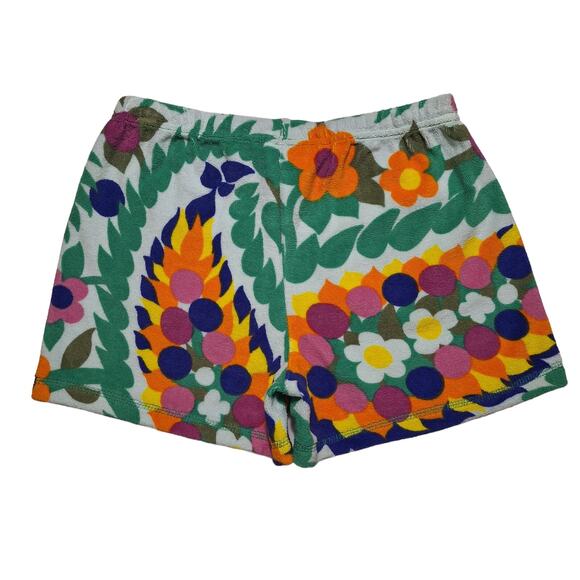 Mini Boden bold floral print towelling shorts - Picture 2 of 11